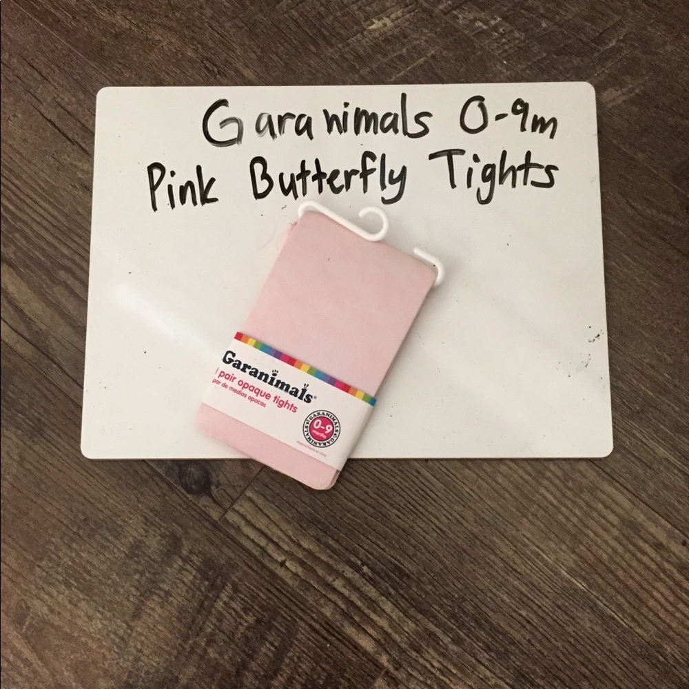 NWT Geranimals 0-9 m Pink Butterfly Tights